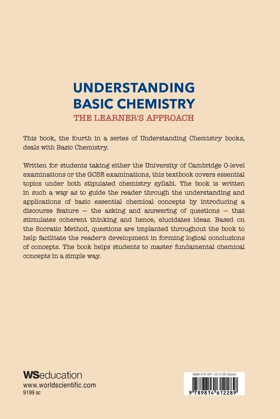 Rückseite: 9789814612289 | UNDERSTAND BASIC CHEM | THE LEARNER'S APPROACH | Chan Kim Seng | Buch