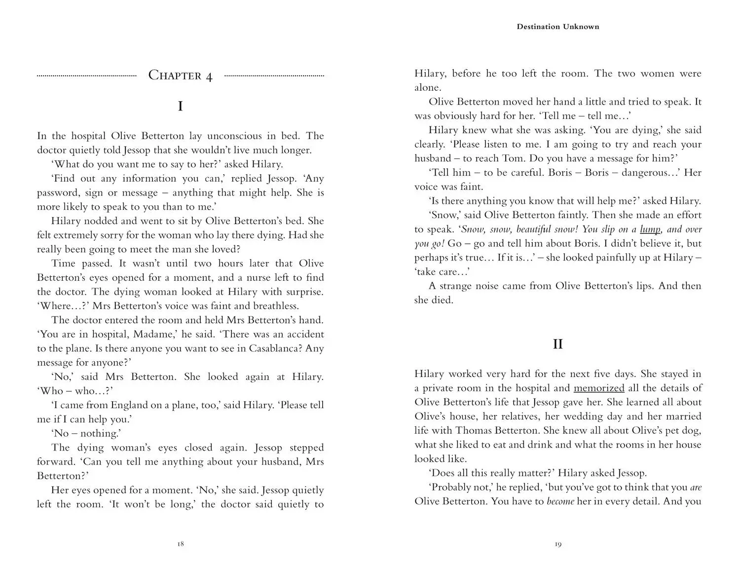 Bild: 9780008262389 | Destination Unknown | B2+ Level 5 | Agatha Christie | Taschenbuch