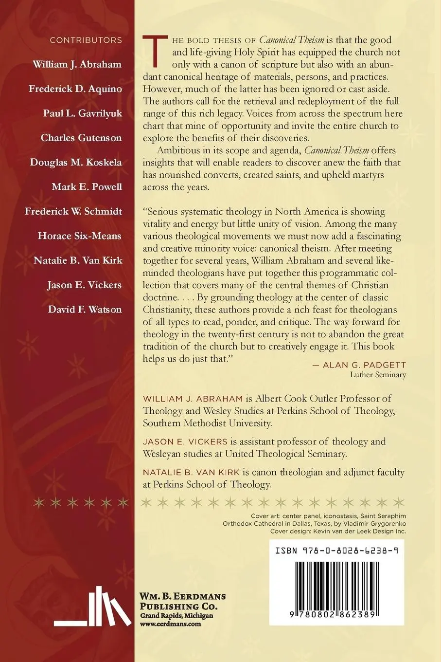 Rückseite: 9780802862389 | Canonical Theism | A Proposal for Theology and the Church | Buch