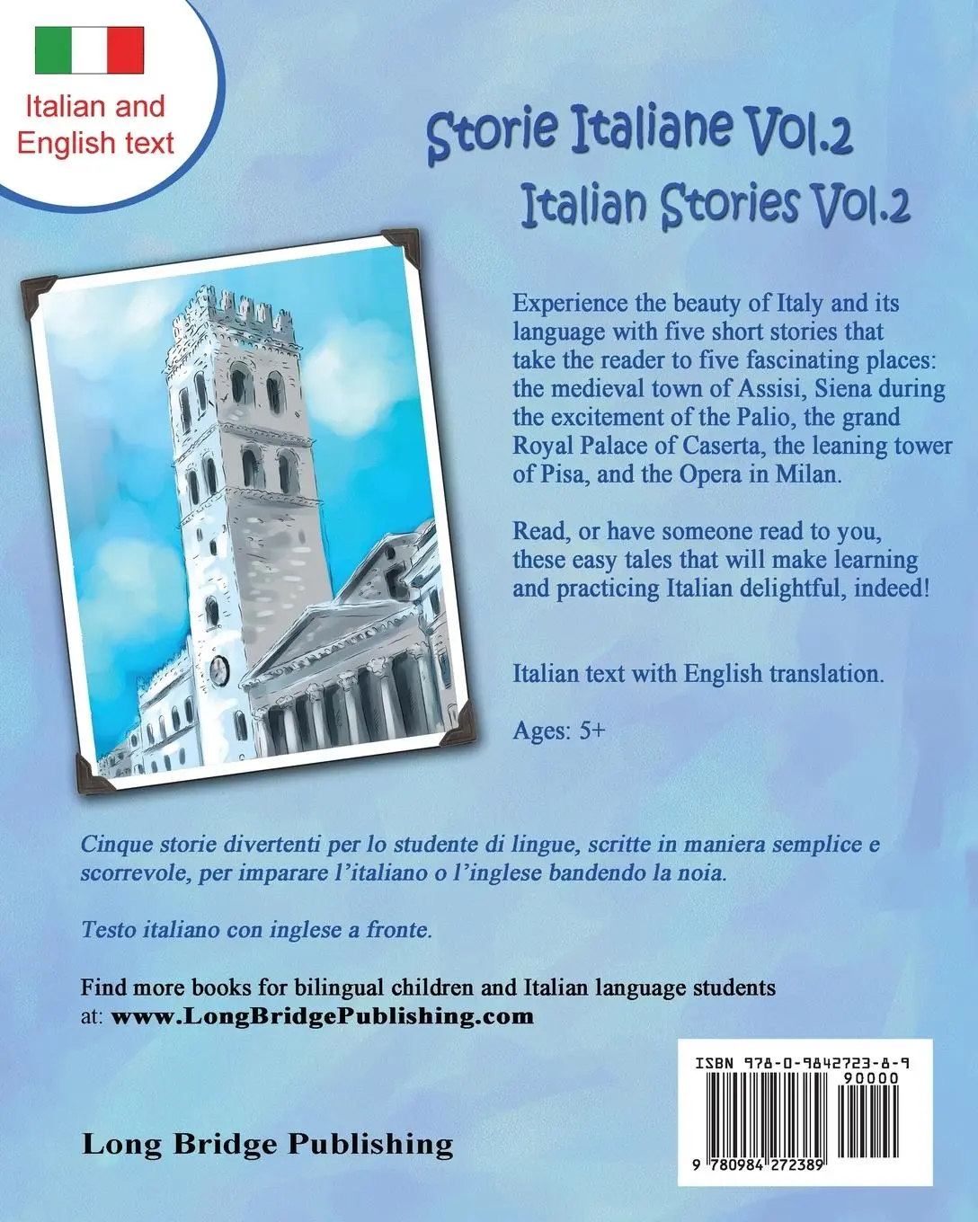 Rückseite: 9780984272389 | Storie Italiane Volume 2 - Italian Stories Volume 2 | Hawkins | Buch