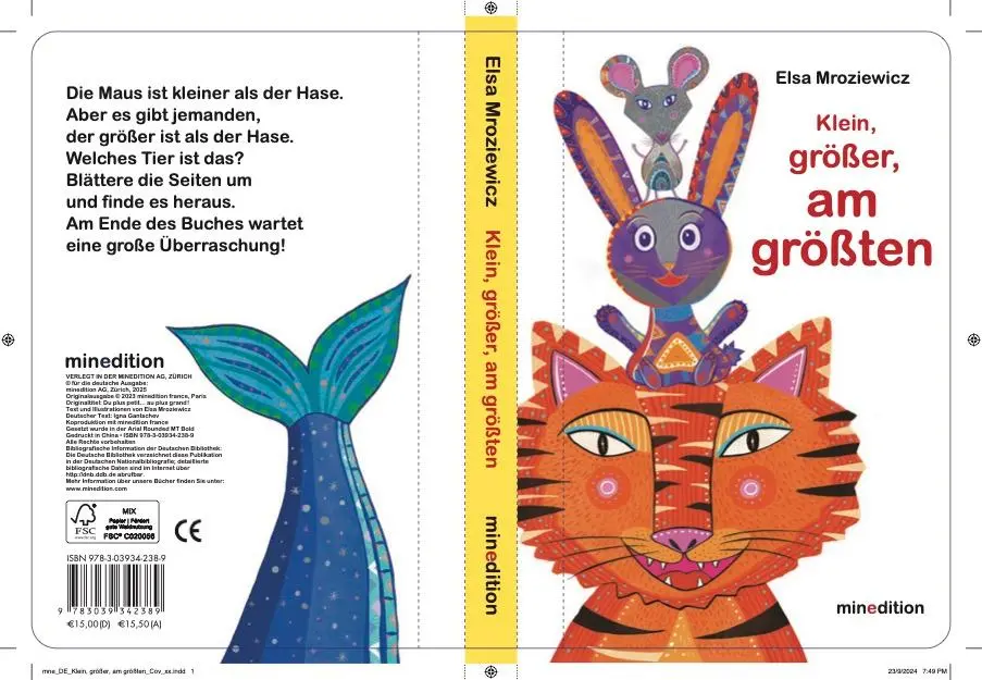Rückseite: 9783039342389 | Klein, größer, am größten | Elsa Mroziewicz | Buch | 10 S. | Deutsch