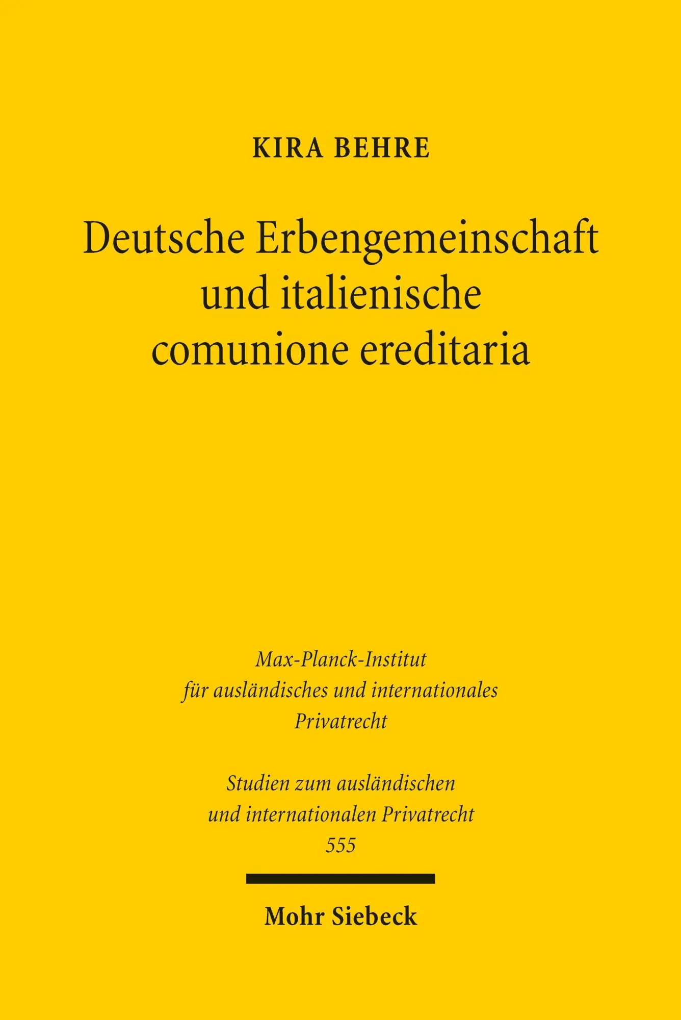 Deutsche Erbengemeinschaft und italienische comunione ereditaria