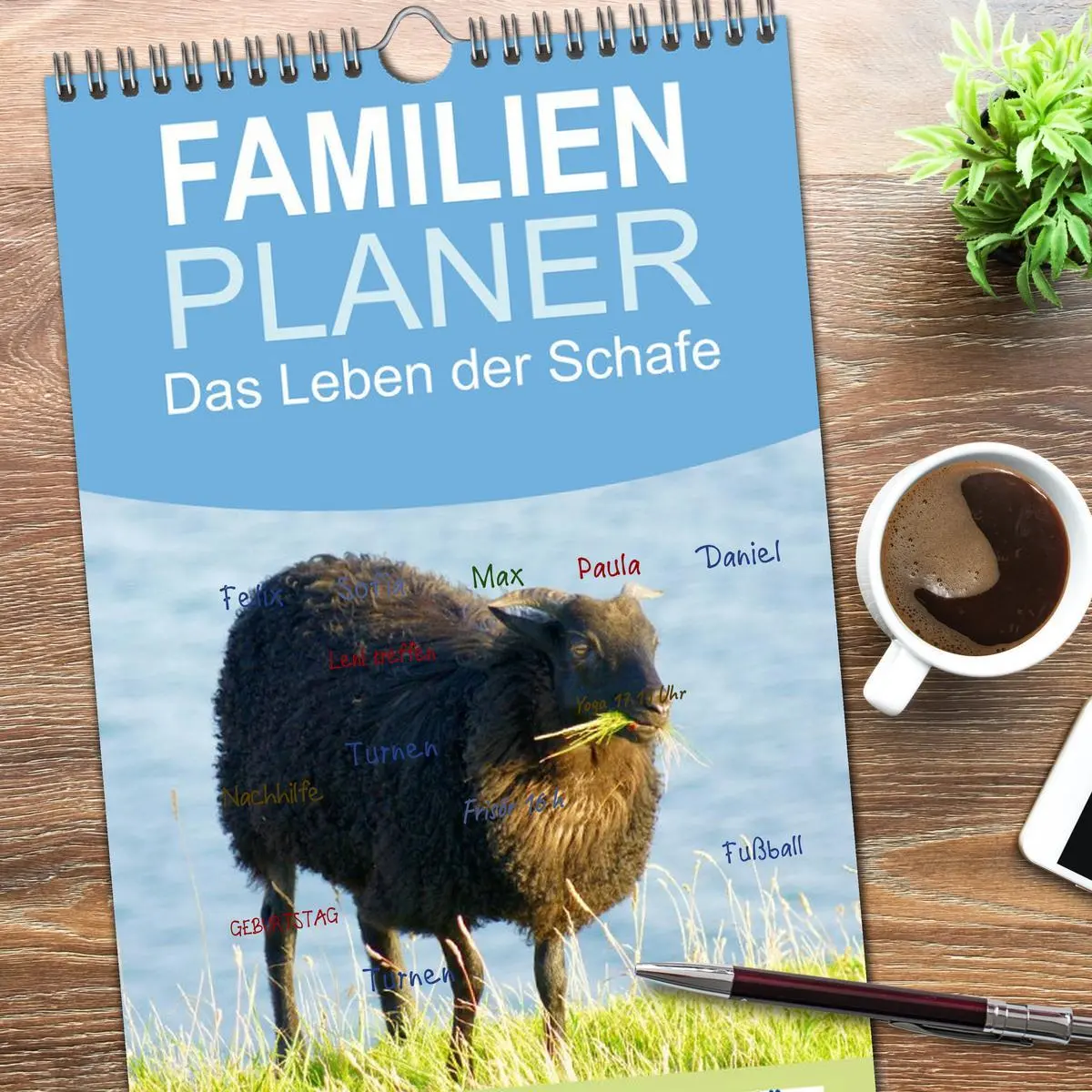 Bild: 9783516522389 | Familienplaner 2026 - Das Leben der Schafe mit 5 Spalten...