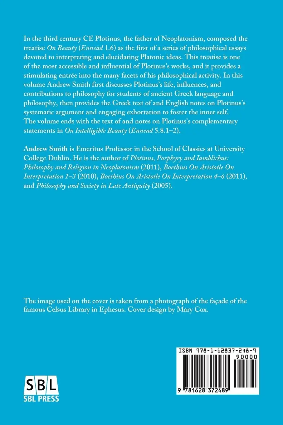 Rückseite: 9781628372489 | Plotinus on Beauty (Enneads 1.6 and 5.8.1-2) | Andrew Smith | Buch