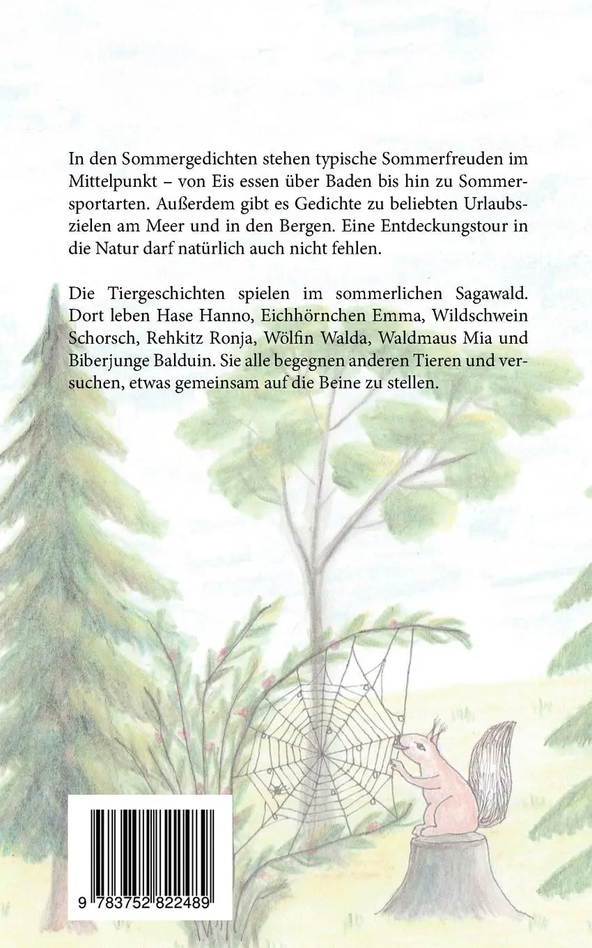 Rückseite: 9783752822489 | Gedichte und Geschichten zur Sommerzeit | Gertraude Witschas (u. a.)
