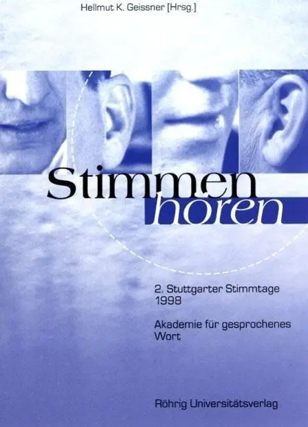 Cover: 9783861102489 | Stimmen hören | 2. Stuttgarter Stimmtage | Hellmut K. Geissner (u. a.)