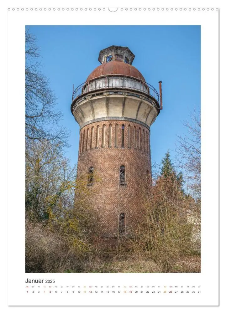 Bild: 9783435872589 | Alte Wassertürme (Wandkalender 2025 DIN A2 hoch), CALVENDO...