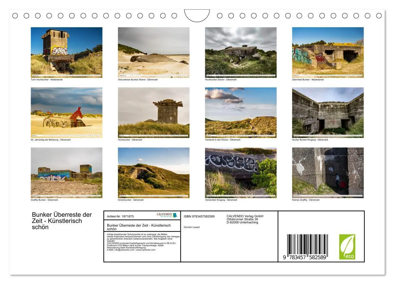 Bild: 9783457582589 | Bunker Überreste der Zeit - Künstlerisch schön (Wandkalender 2026...
