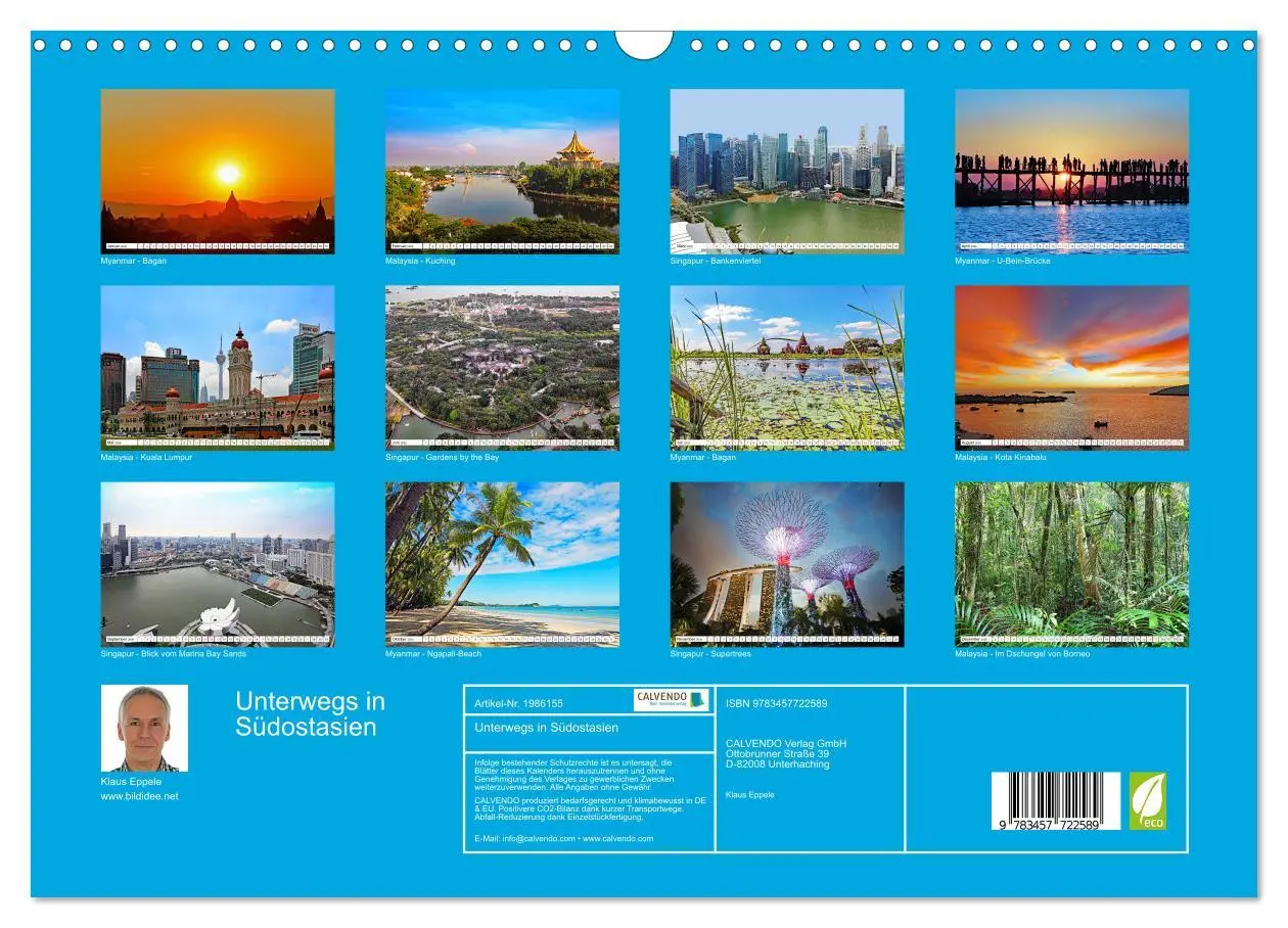 Bild: 9783457722589 | Unterwegs in Südostasien (Wandkalender 2026 DIN A3 quer), CALVENDO...