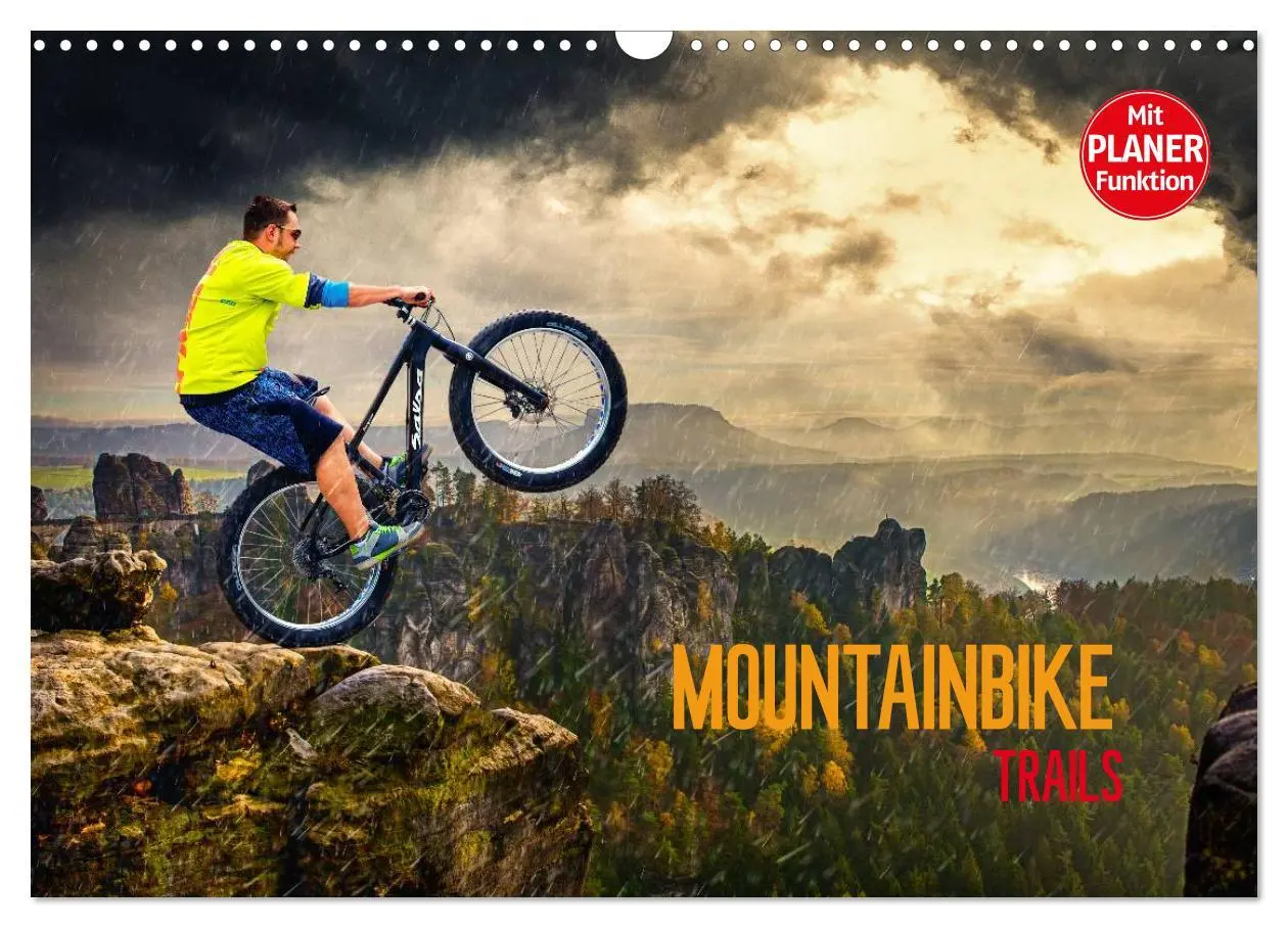 Cover: 9783457962589 | Mountainbike Trails (Wandkalender 2026 DIN A3 quer), CALVENDO...
