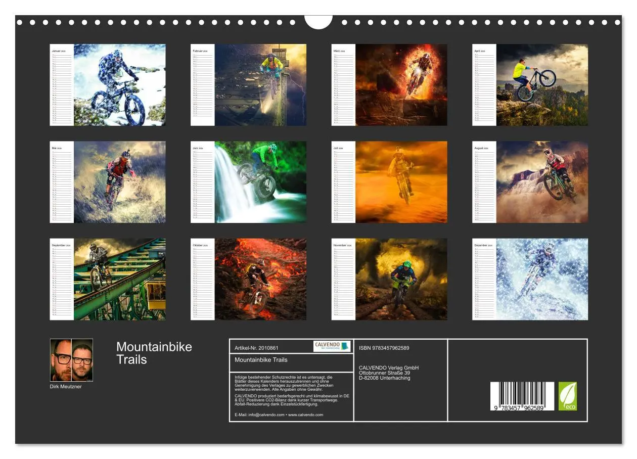 Bild: 9783457962589 | Mountainbike Trails (Wandkalender 2026 DIN A3 quer), CALVENDO...