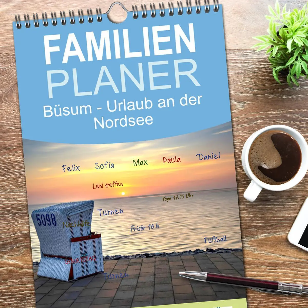 Bild: 9783516502589 | Familienplaner 2026 - Büsum - Urlaub an der Nordsee mit 5 Spalten...
