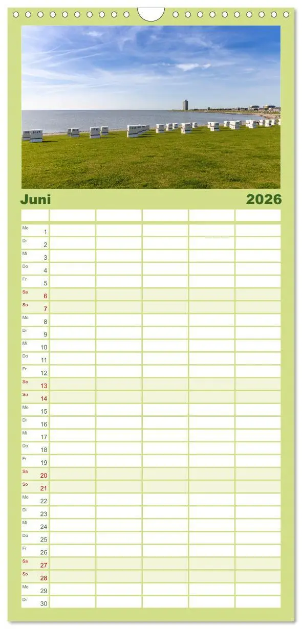 Bild: 9783516502589 | Familienplaner 2026 - Büsum - Urlaub an der Nordsee mit 5 Spalten...