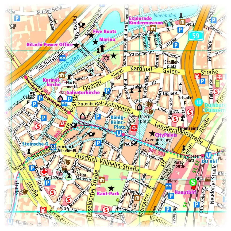 Bild: 9783961322589 | Duisburg. Stadtplan 1:18 000 | (Land-)Karte | Stadtplan (PUBLICPRESS)