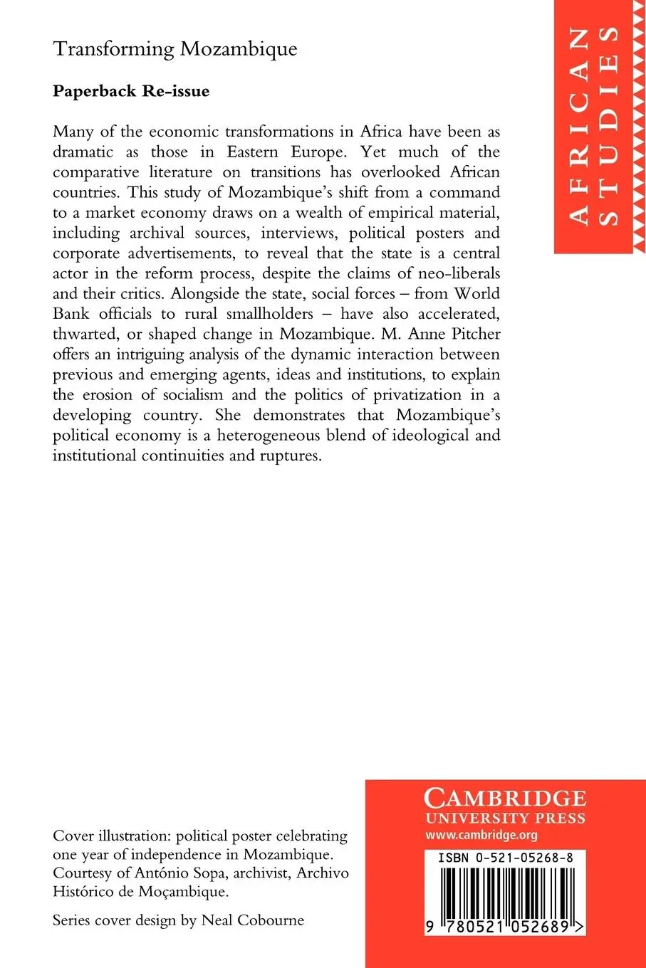 Rückseite: 9780521052689 | Transforming Mozambique | The Politics of Privatization, 1975 2000