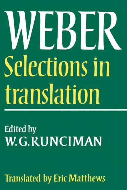 Cover: 9780521292689 | Max Weber | Selections in Translation | Max Weber | Taschenbuch | 2009