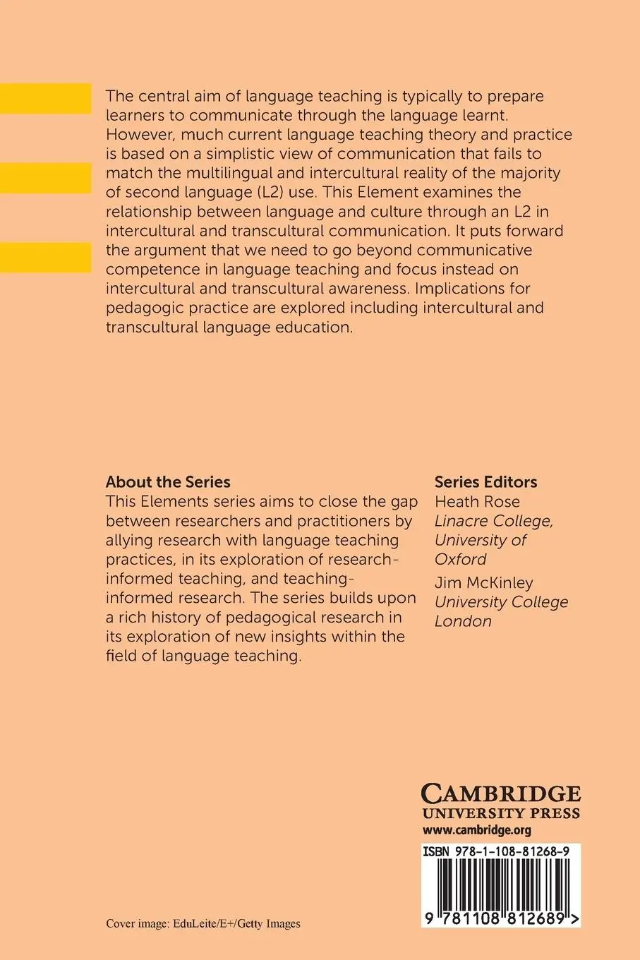 Rückseite: 9781108812689 | Intercultural and Transcultural Awareness in Language Teaching | Baker