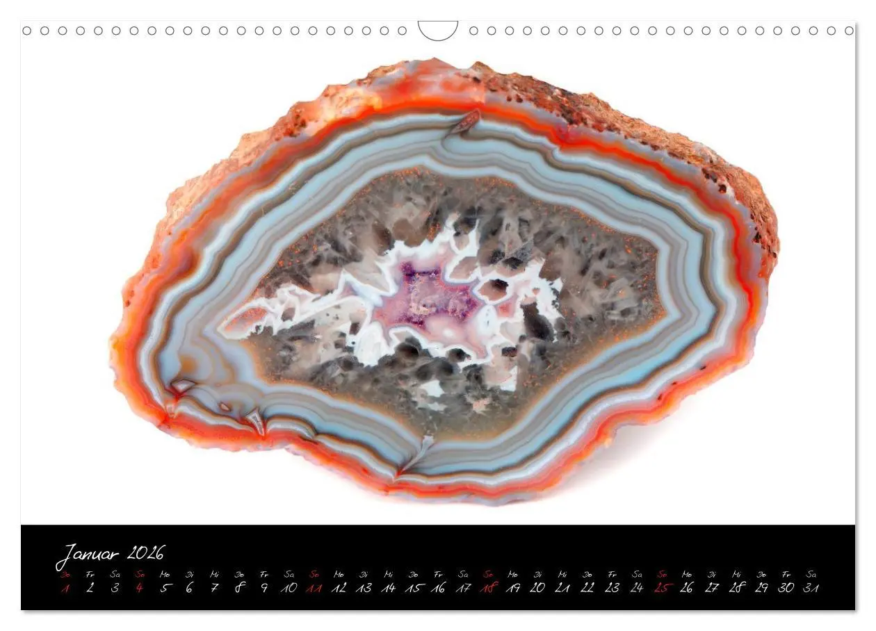 Bild: 9783457952689 | Achate - Naturwunder (Wandkalender 2026 DIN A3 quer), CALVENDO...