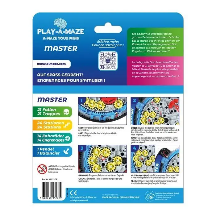 Bild: 7640250152789 | PLAY-A-MAZE - Labyrinth Travel Disc MASTER | Spiel | Deutsch | 2025