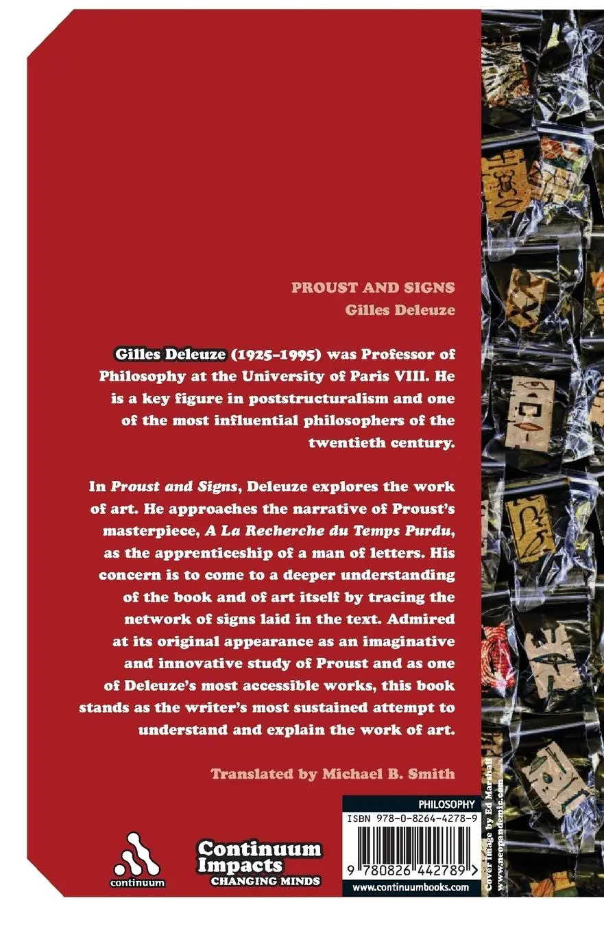 Rückseite: 9780826442789 | Proust and Signs | Gilles Deleuze | Taschenbuch | Englisch | 2008