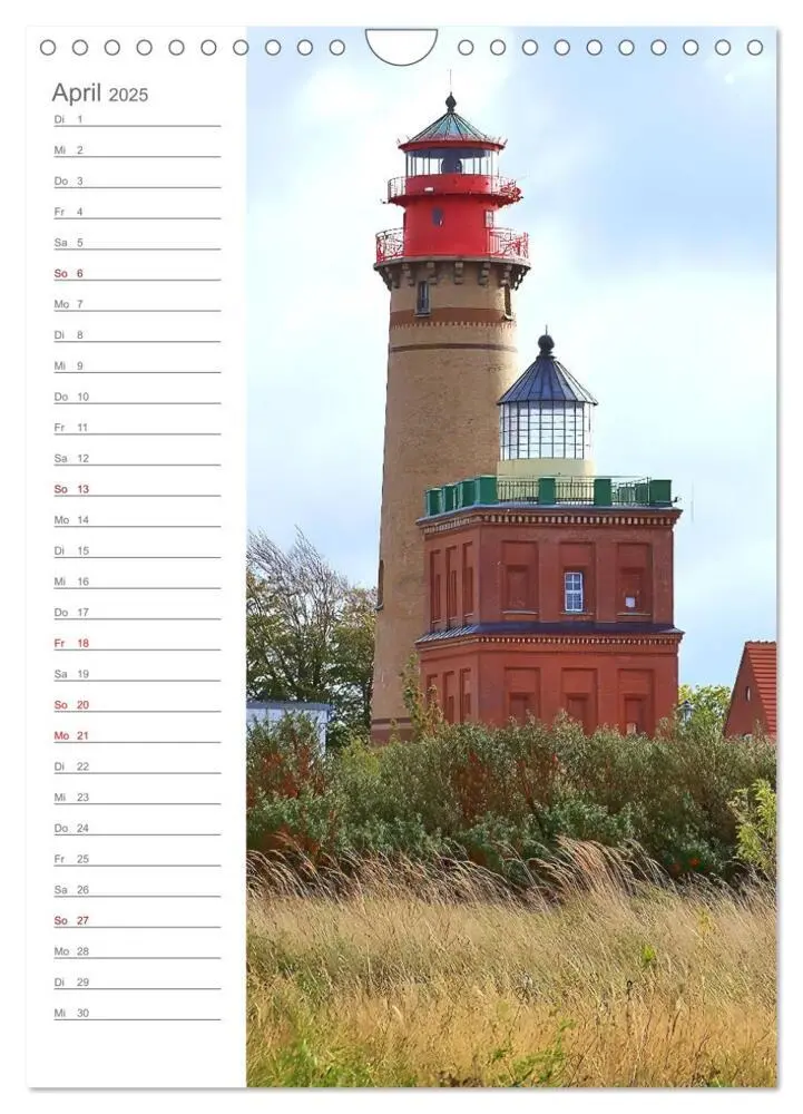 Bild: 9783435852789 | Leuchtender Geburtstagskalender - Leuchttürme an Ost-und Nordsee...