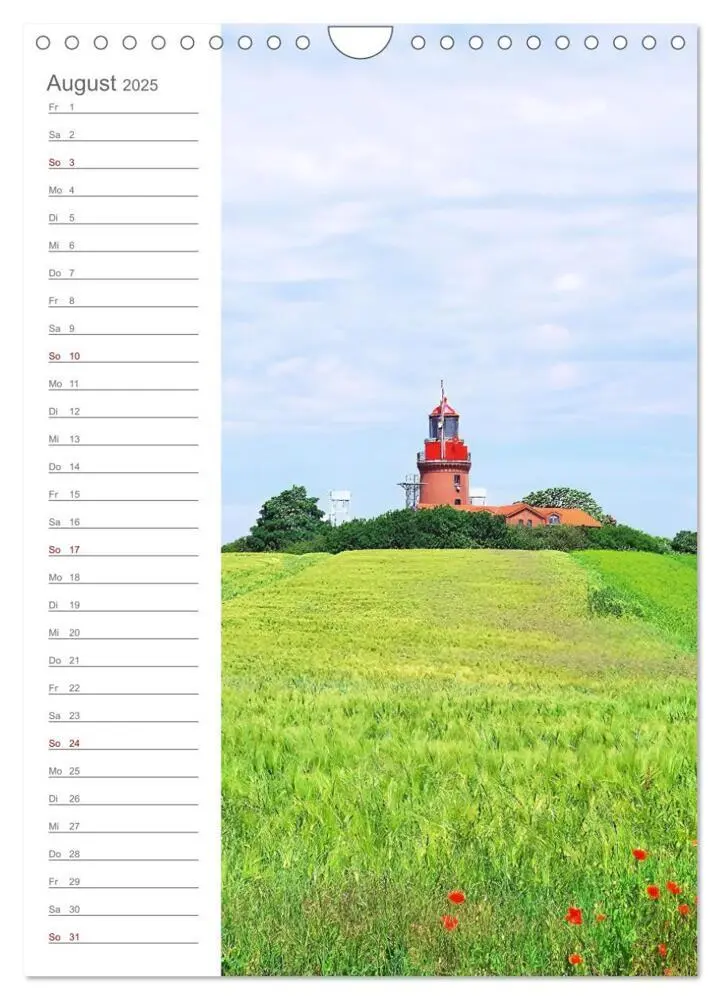 Bild: 9783435852789 | Leuchtender Geburtstagskalender - Leuchttürme an Ost-und Nordsee...