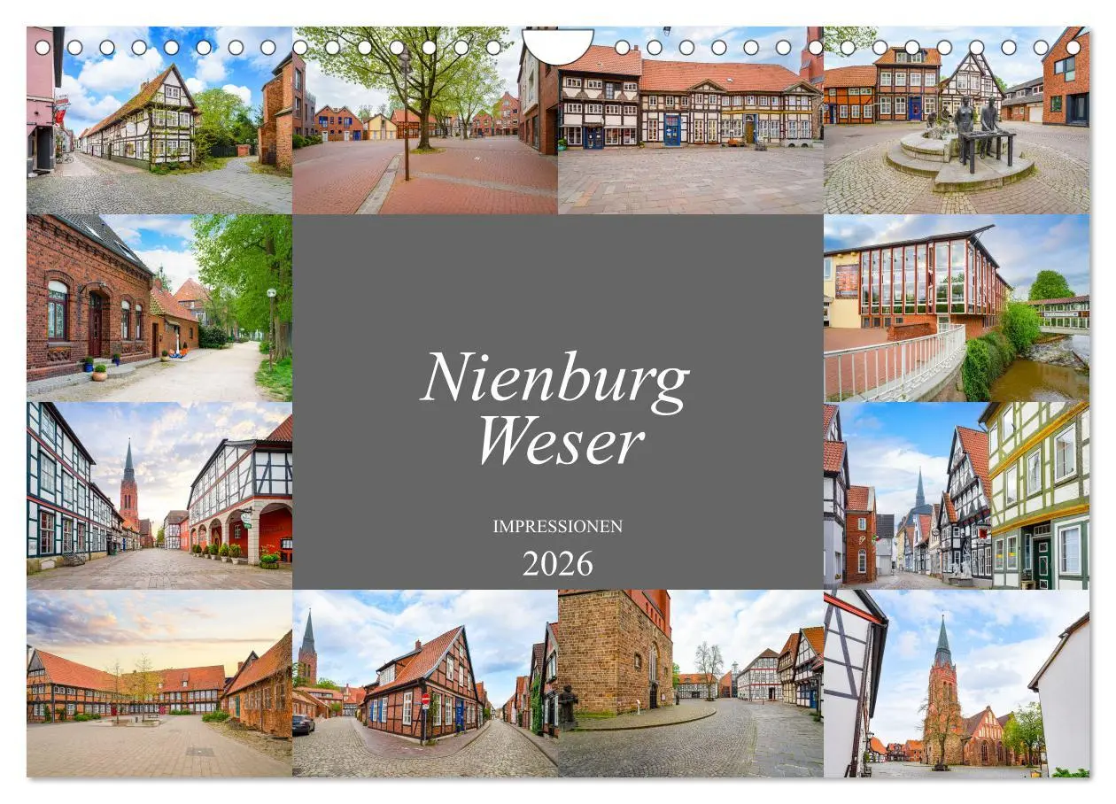 Cover: 9783457632789 | Nienburg Weser Impressionen (Wandkalender 2026 DIN A4 quer),...