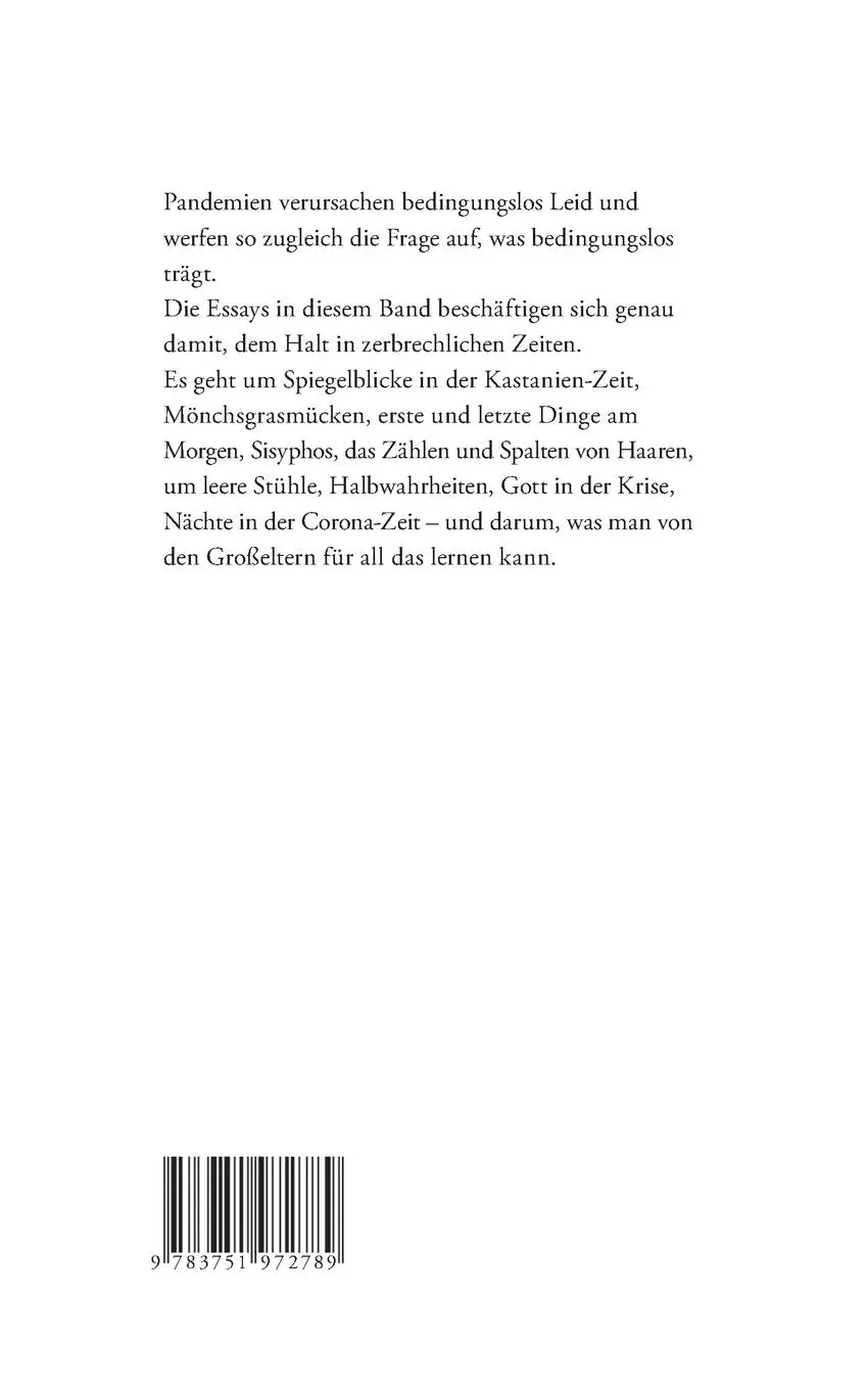 Rückseite: 9783751972789 | Bedingungslos | Vom Halt in zerbrechlichen Zeiten | Thorsten Latzel