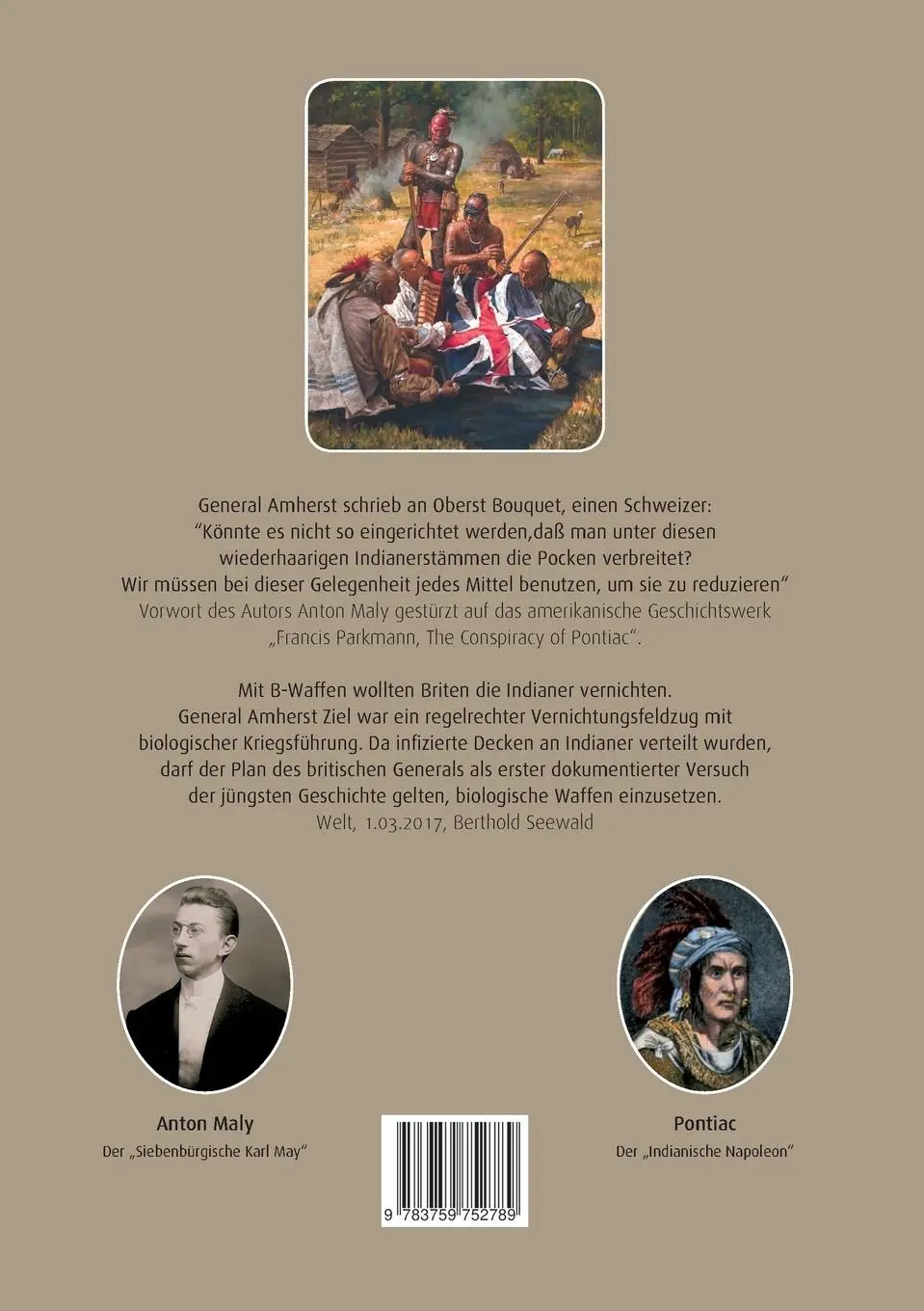 Rückseite: 9783759752789 | Der entfesselte Tod | Die Tragödie des Pontiac | Anton Maly | Buch