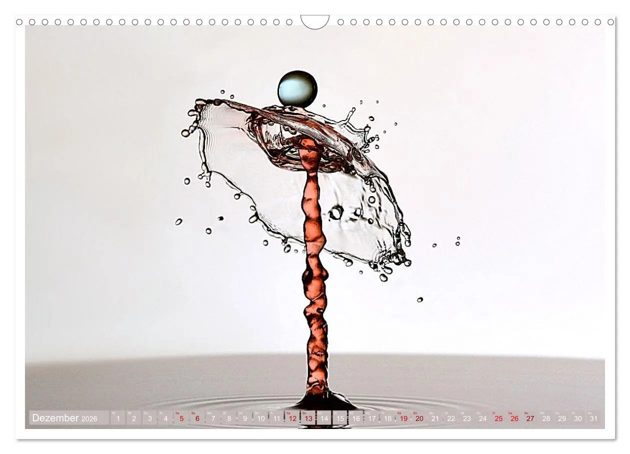 Bild: 9783457622889 | Getropft (Wandkalender 2026 DIN A3 quer), CALVENDO Monatskalender