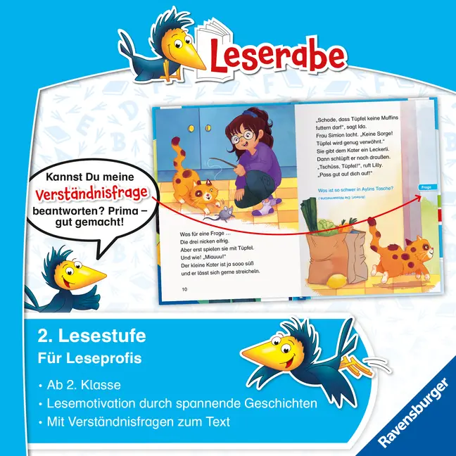Bild: 9783473462889 | Leserabe 2. Lesestufe - Der Fall Katzenpfote | Katja Reider | Buch