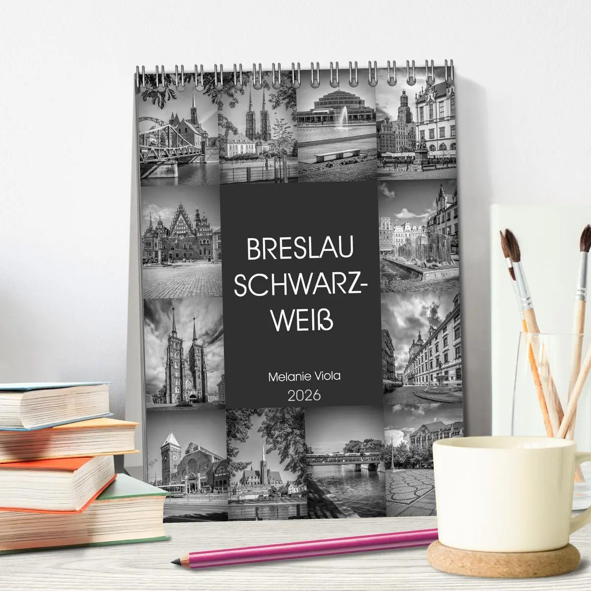 Bild: 9783516402889 | BRESLAU SCHWARZWEIß (Tischkalender 2026 DIN A5 hoch), CALVENDO...
