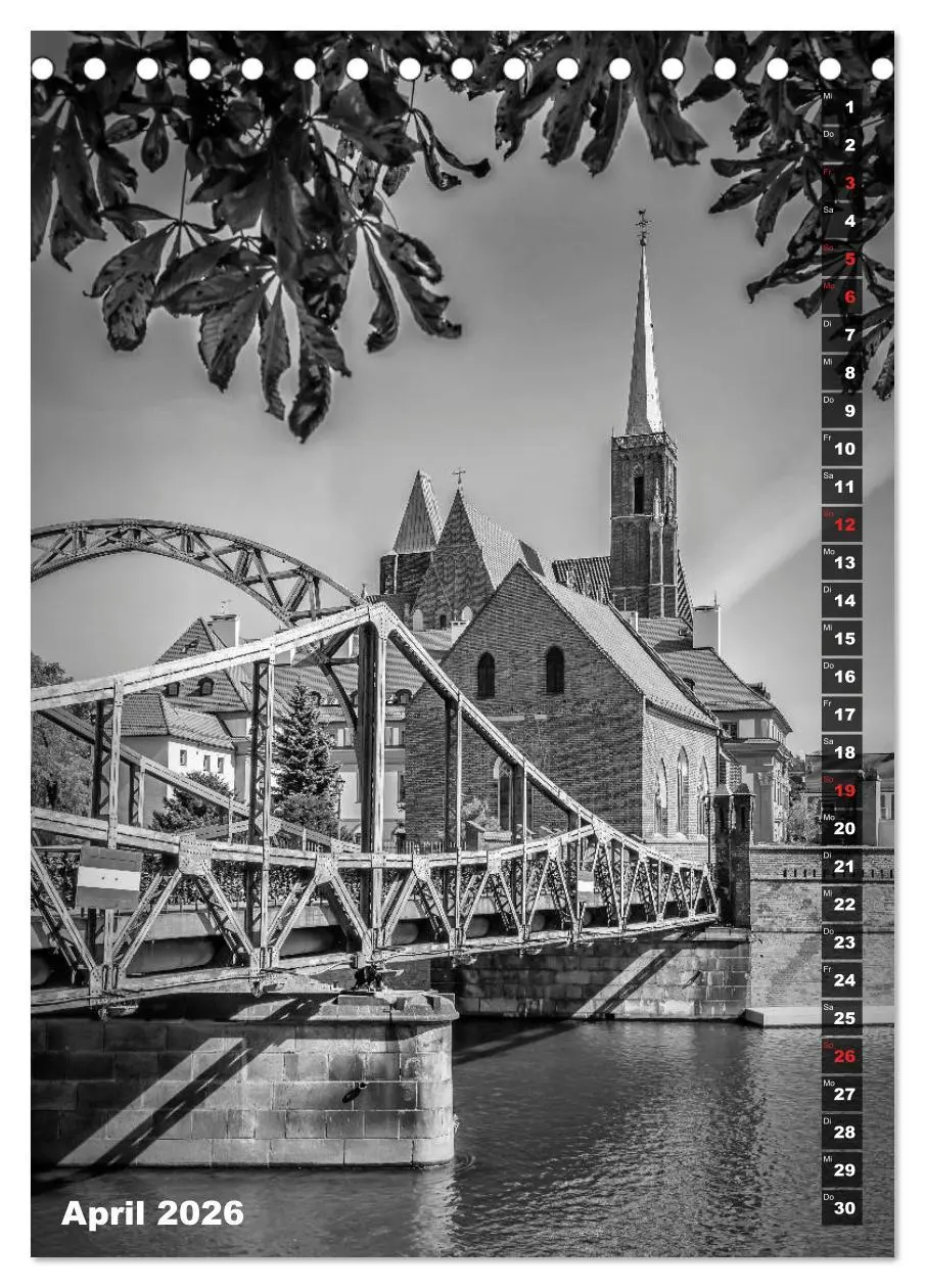 Bild: 9783516402889 | BRESLAU SCHWARZWEIß (Tischkalender 2026 DIN A5 hoch), CALVENDO...