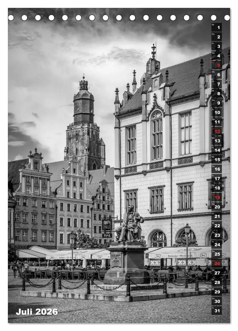Bild: 9783516402889 | BRESLAU SCHWARZWEIß (Tischkalender 2026 DIN A5 hoch), CALVENDO...