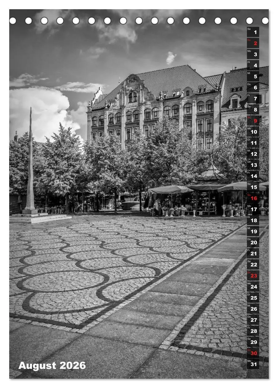 Bild: 9783516402889 | BRESLAU SCHWARZWEIß (Tischkalender 2026 DIN A5 hoch), CALVENDO...
