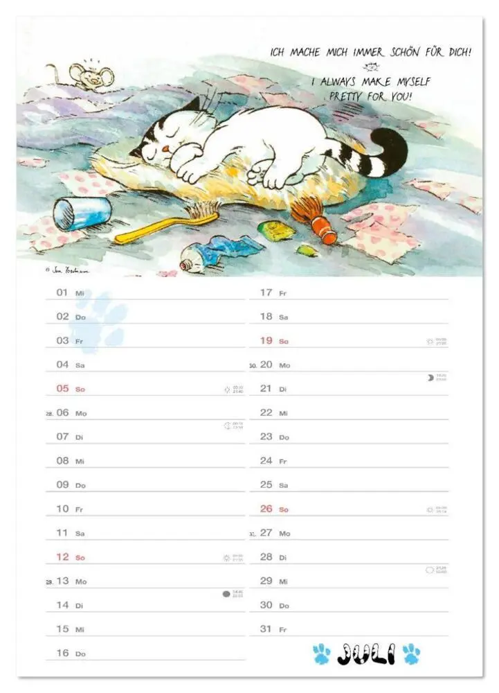 Bild: 9783516642889 | Kater Jacob: kleine Katzenweisheiten (Wandkalender 2026 DIN A4...