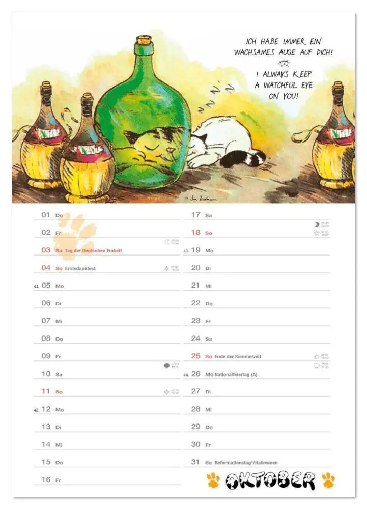 Bild: 9783516642889 | Kater Jacob: kleine Katzenweisheiten (Wandkalender 2026 DIN A4...