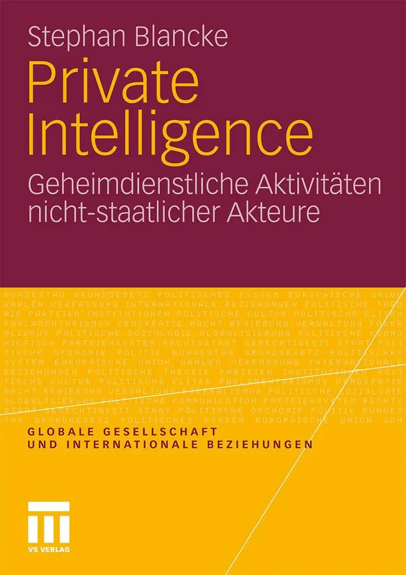 Cover: 9783531182889 | Private Intelligence | Stephan Blancke | Taschenbuch | ii | Deutsch