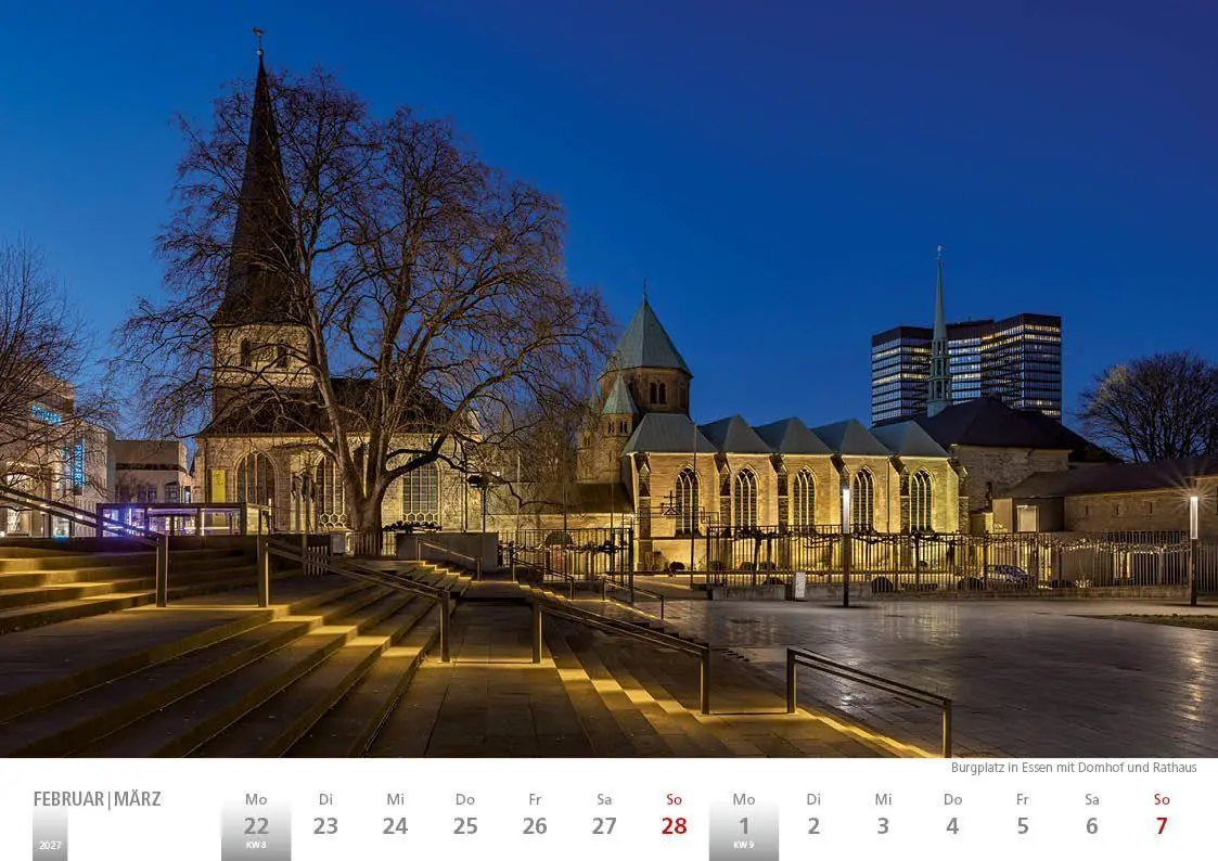 Bild: 9783965352889 | Rheinland 2027 Wandkalender A4 quer Spiralbindung 28 Blatt mit 56...