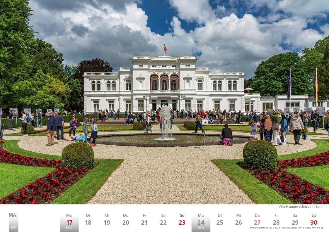 Bild: 9783965352889 | Rheinland 2027 Wandkalender A4 quer Spiralbindung 28 Blatt mit 56...
