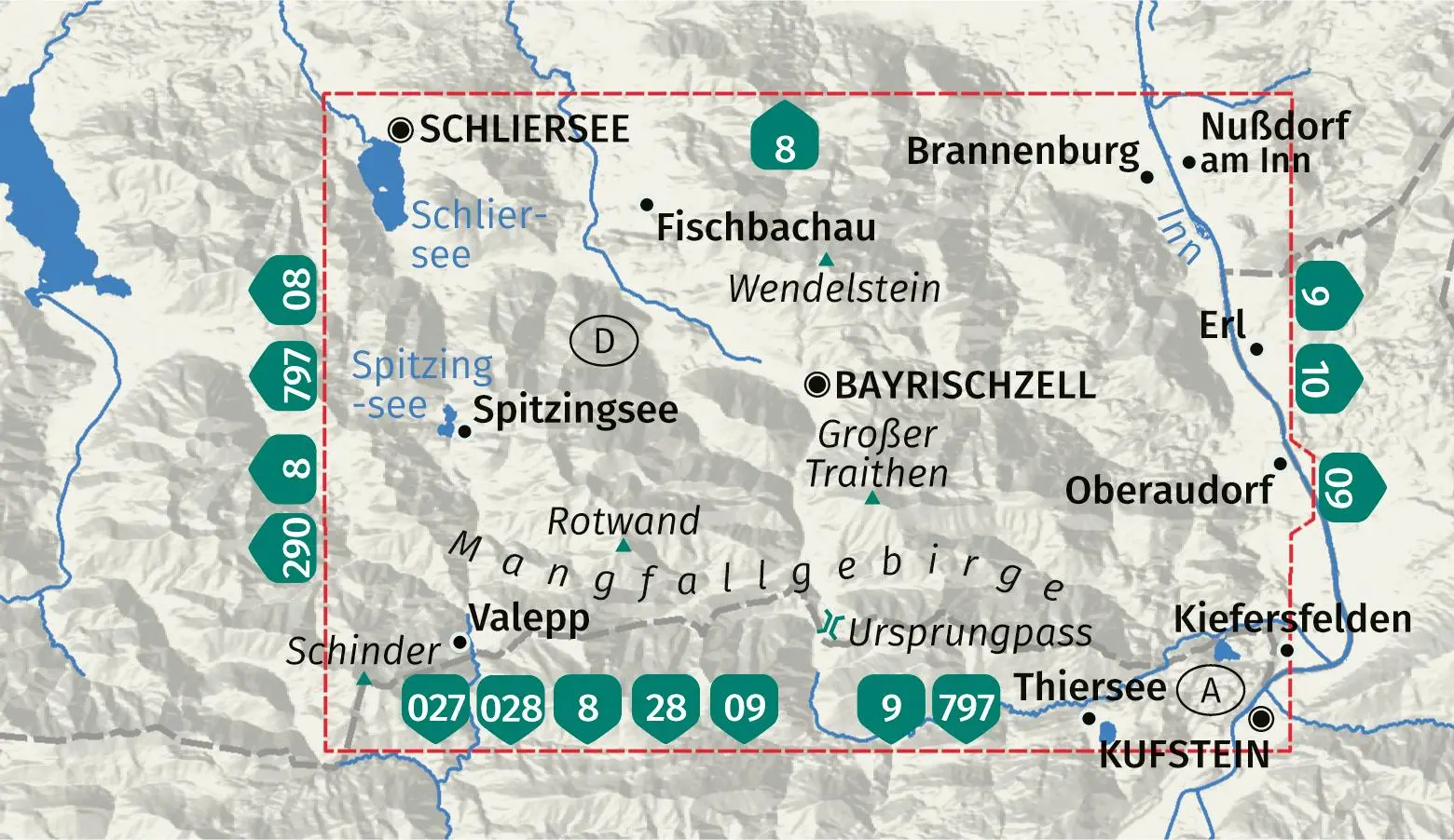 Bild: 9783991542889 | KOMPASS Wanderkarte 008 Bayrischzell, Schliersee, Fischbachau,...