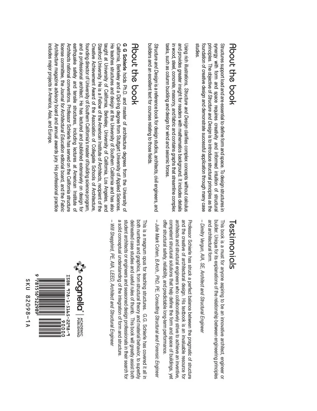 Rückseite: 9781516522989 | Structure and Design | G G Schierle | Taschenbuch | Englisch | 2017