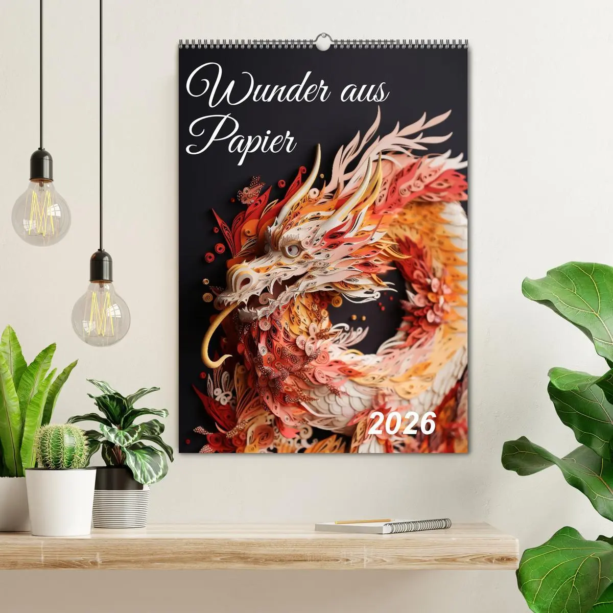 Bild: 9783516322989 | Wunder aus Papier (Wandkalender 2026 DIN A2 hoch), CALVENDO...