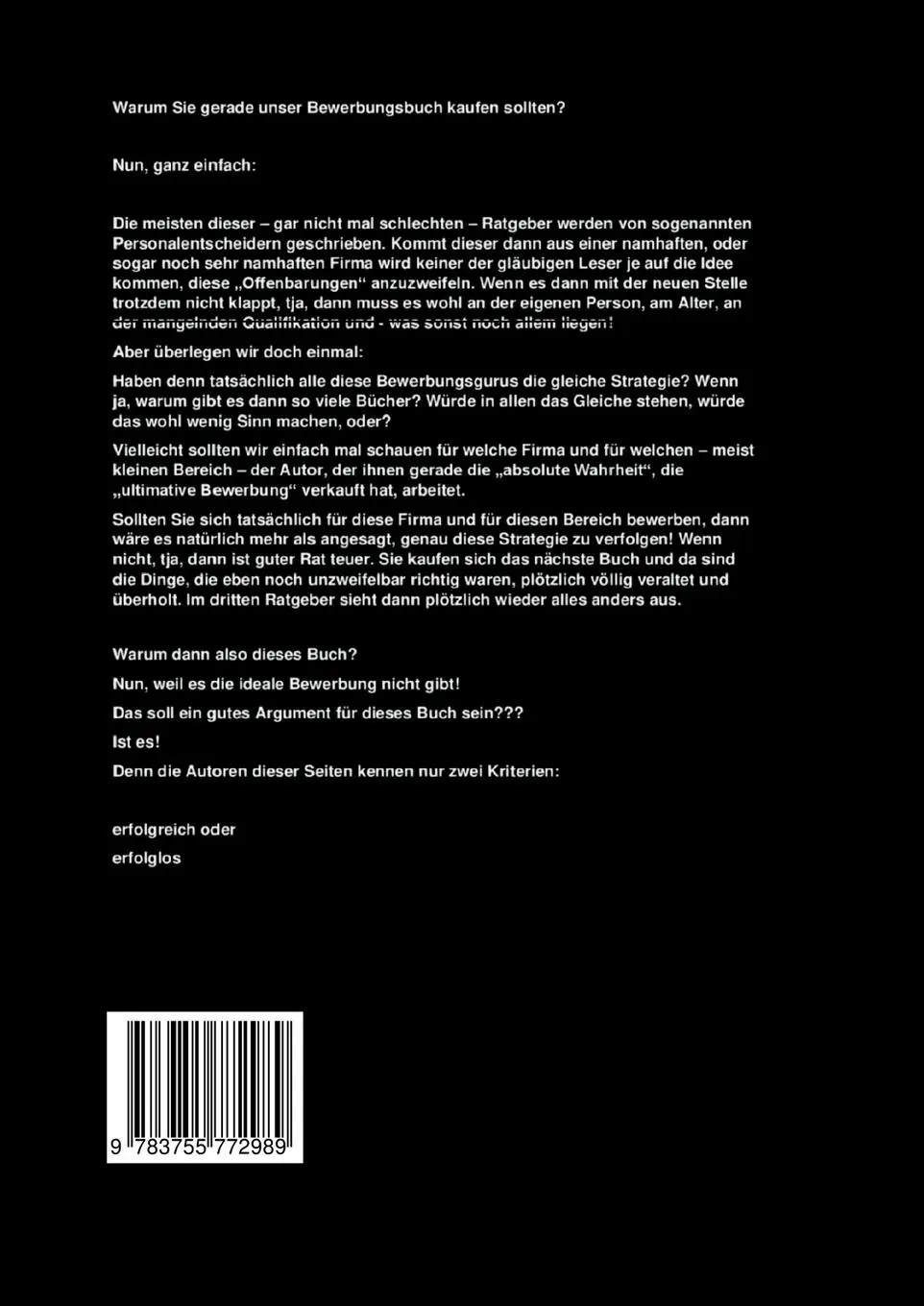 Rückseite: 9783755772989 | 100 Seiten zum Erfolg | Wir bewerben uns richtig | Arno Meier (u. a.)
