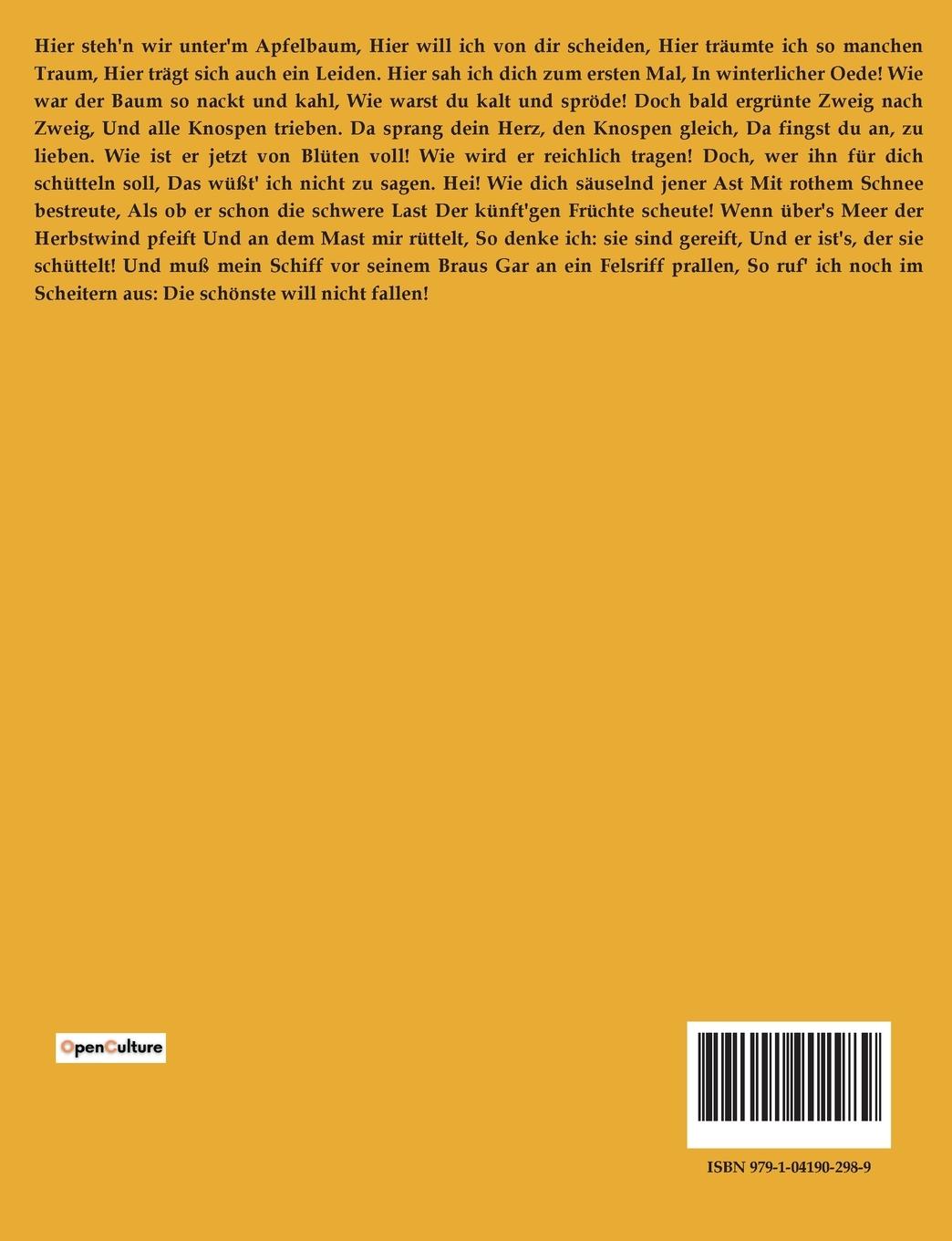 Rückseite: 9791041902989 | Gedichte | Friedrich Hebbel | Taschenbuch | Paperback | 430 S. | 2023