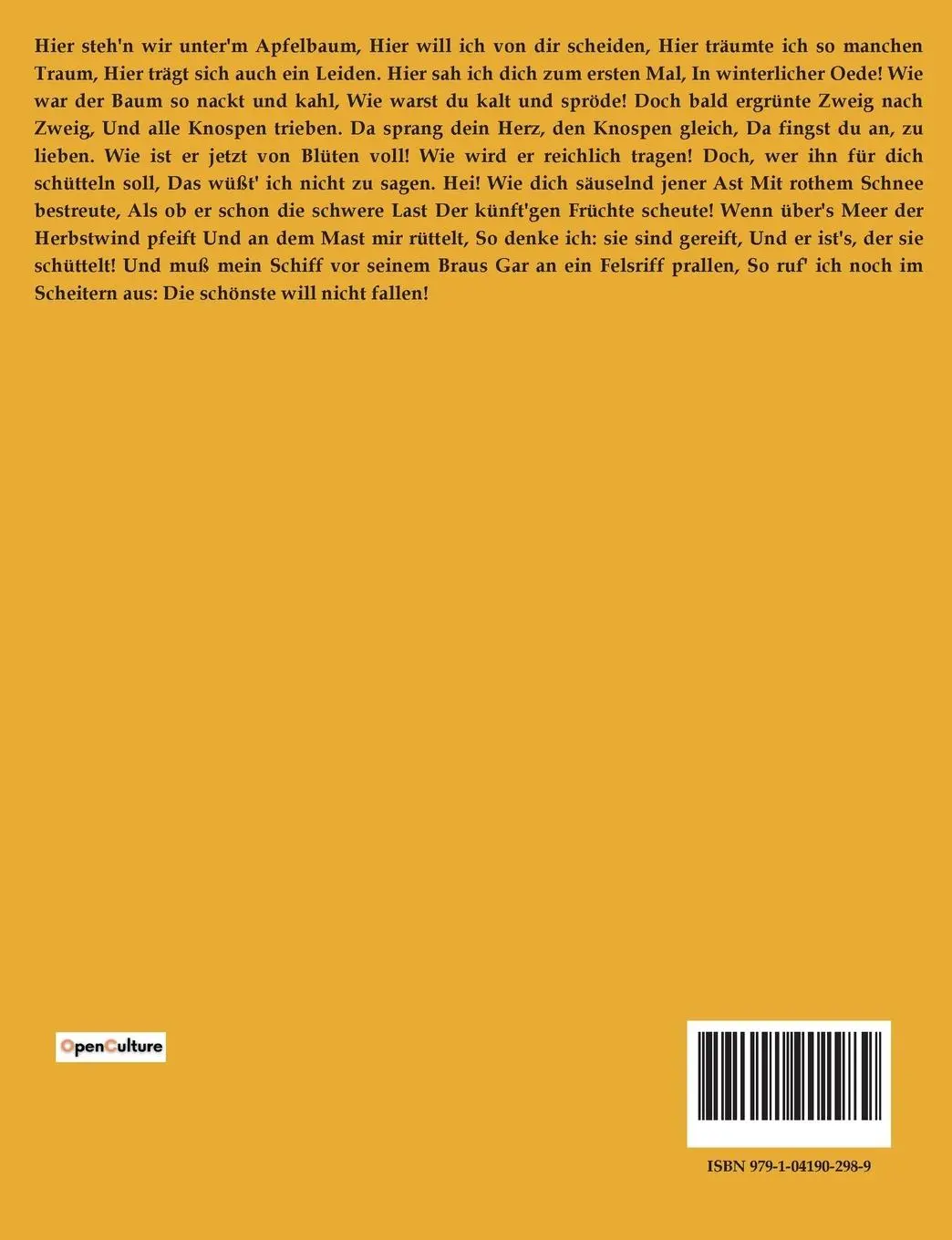 Rückseite: 9791041902989 | Gedichte | Friedrich Hebbel | Taschenbuch | 430 S. | Deutsch | 2023