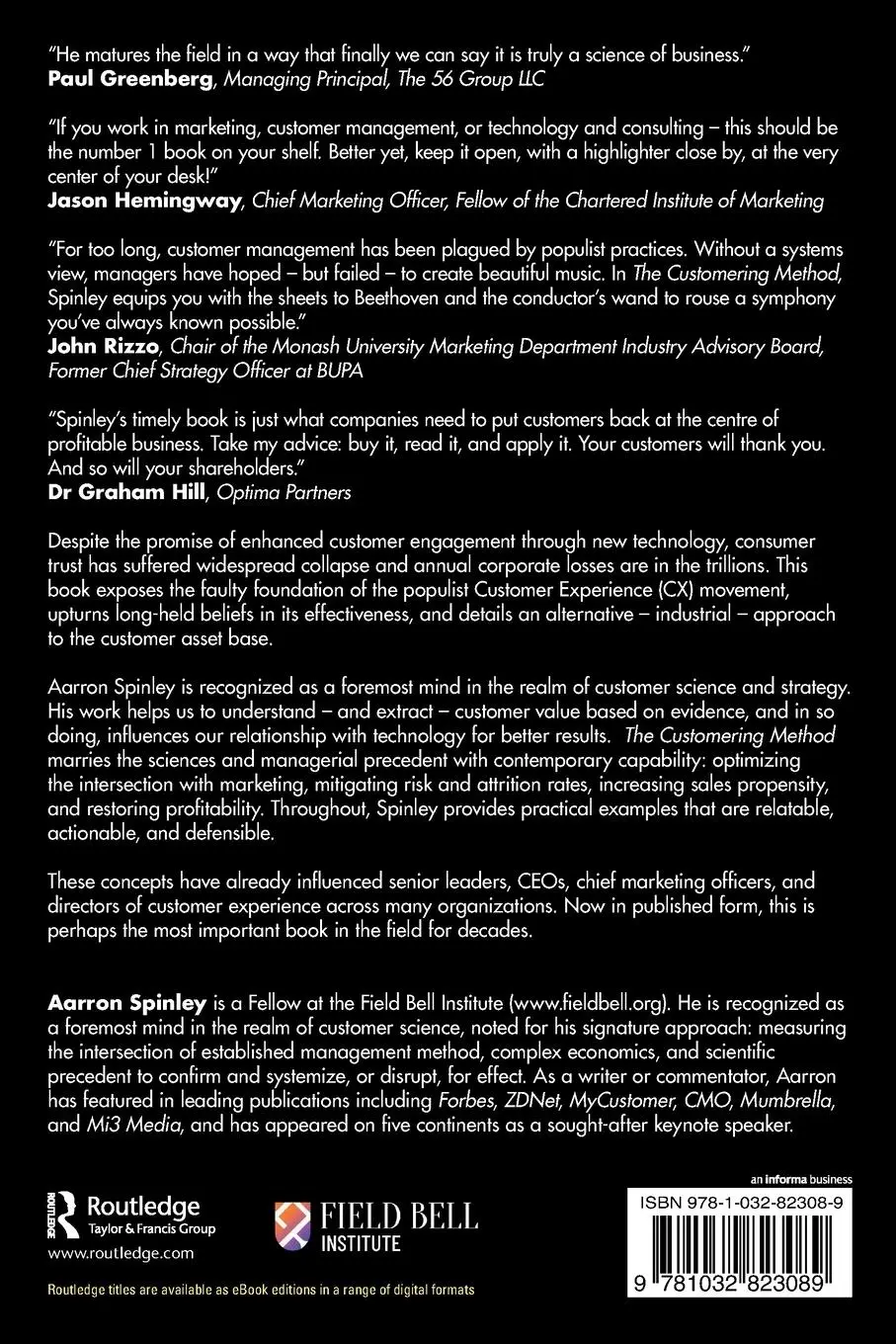 Rückseite: 9781032823089 | The Customering Method | From CX Dogma to Customer Science | Spinley