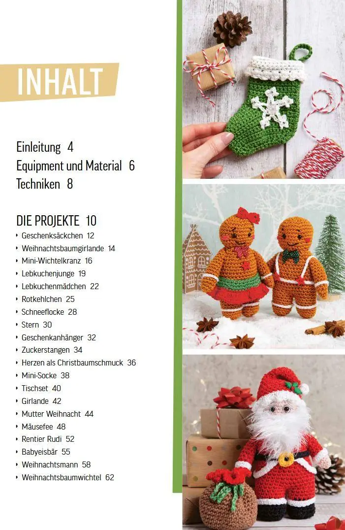 Bild: 9783702023089 | Niedliche Häkel-Ideen für Weihnachten | 20 Sachen selber machen | Buch