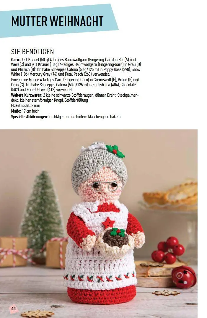 Bild: 9783702023089 | Niedliche Häkel-Ideen für Weihnachten | 20 Sachen selber machen | Buch