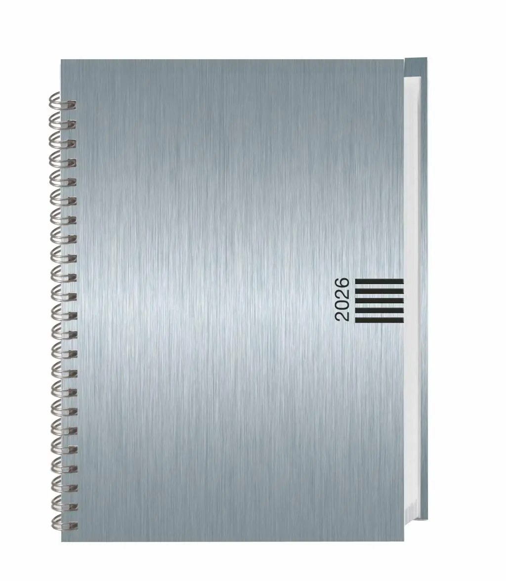Cover: 9783756413089 | Wochen-Cheftimer A5, Alu silber 2026 | Heye | Taschenbuch | 132 S.